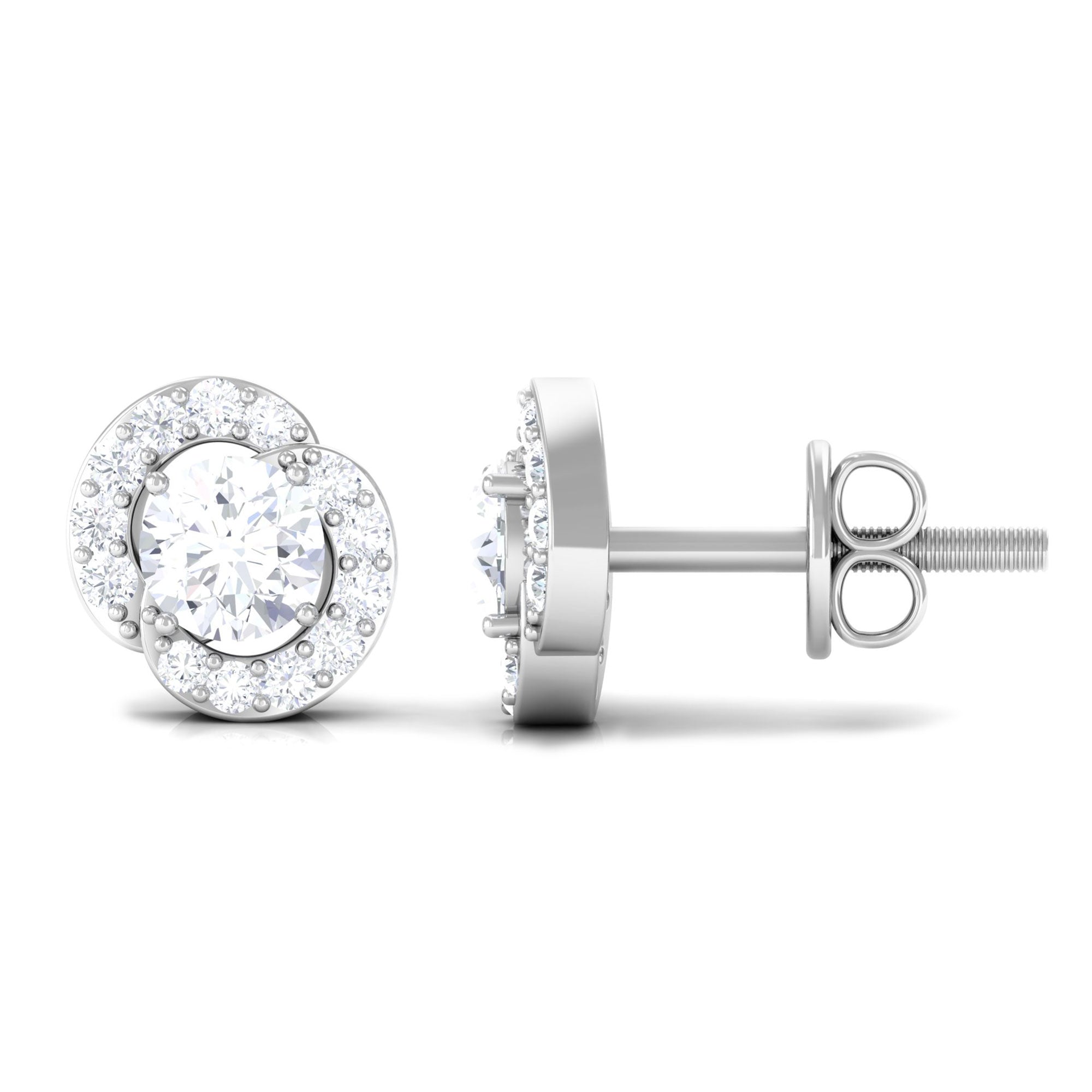 Certified Real Diamond Stud Earrings for Everyday