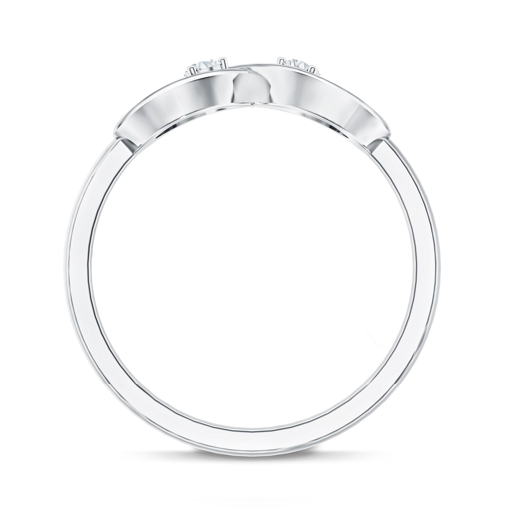 Certified Real Diamond Infinity Promise Ring for Women