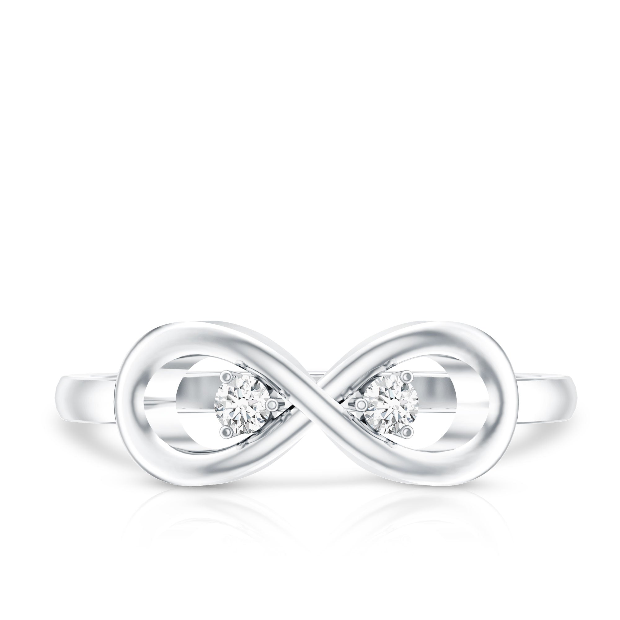 Certified Real Diamond Infinity Promise Ring for Women