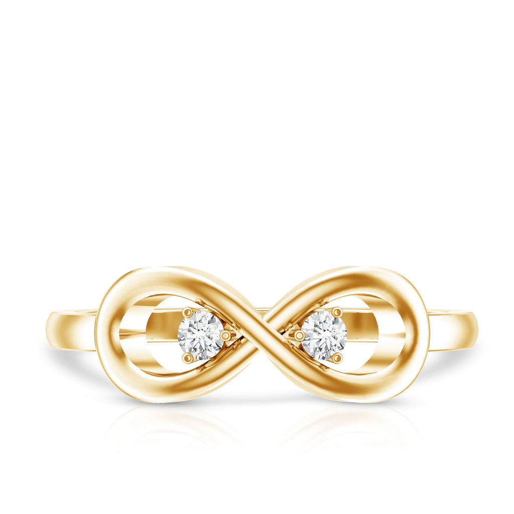 Certified Real Diamond Infinity Promise Ring for Women