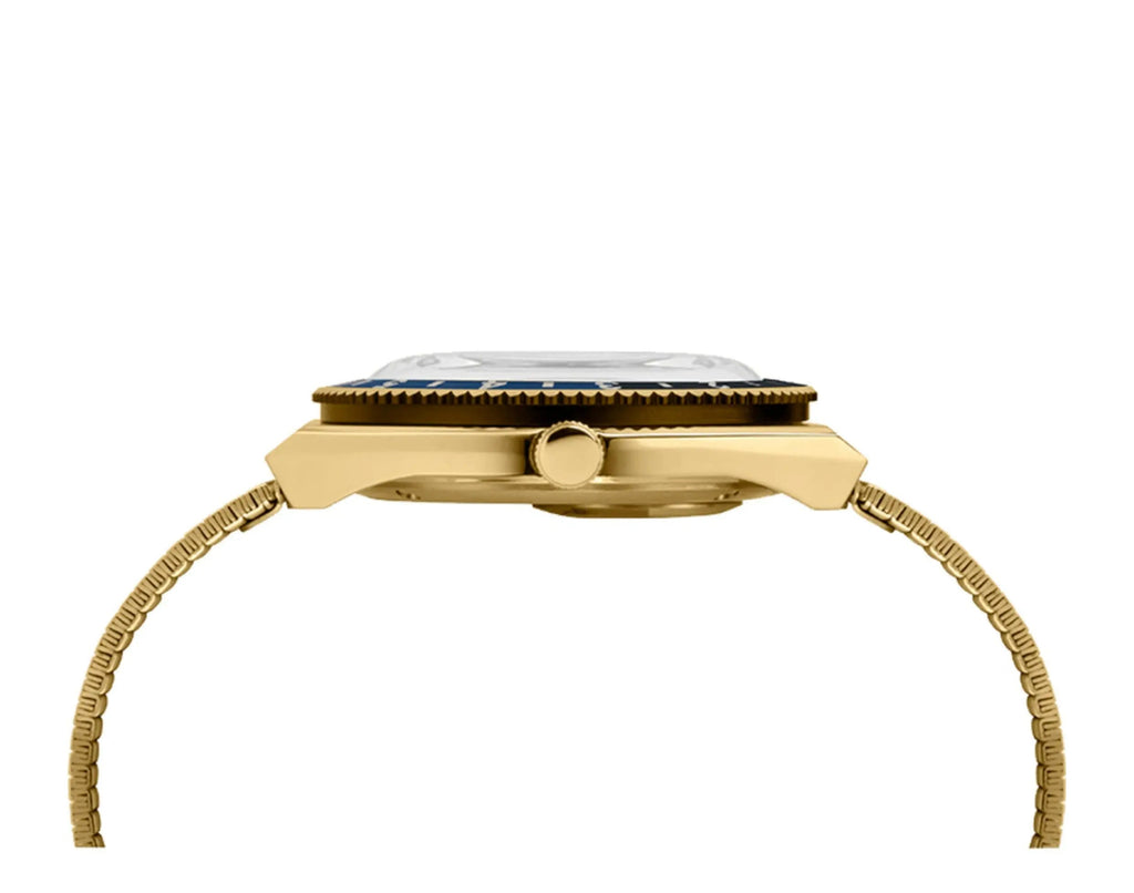 Timex Q Reissue 38mm Men Watch Gold-Tone/Blue/Black